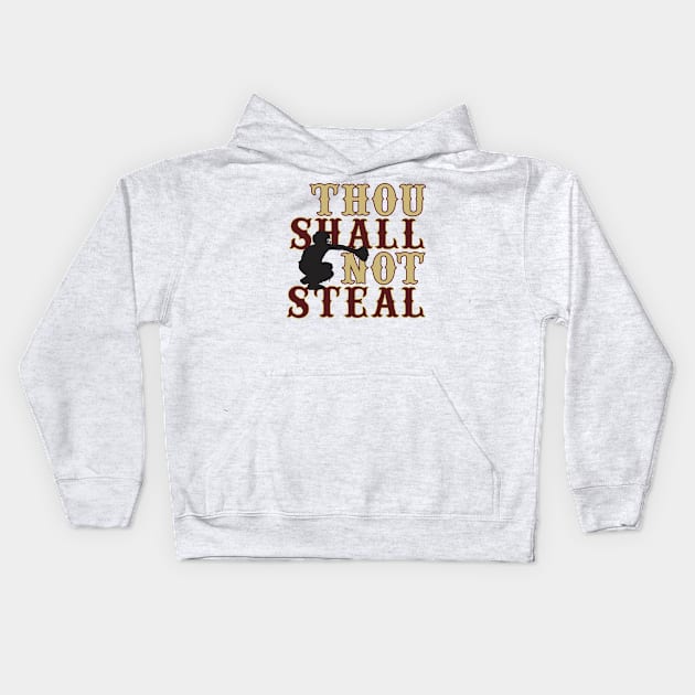 Tommy Thou Shall Not Steal Kids Hoodie by tdkenterprises